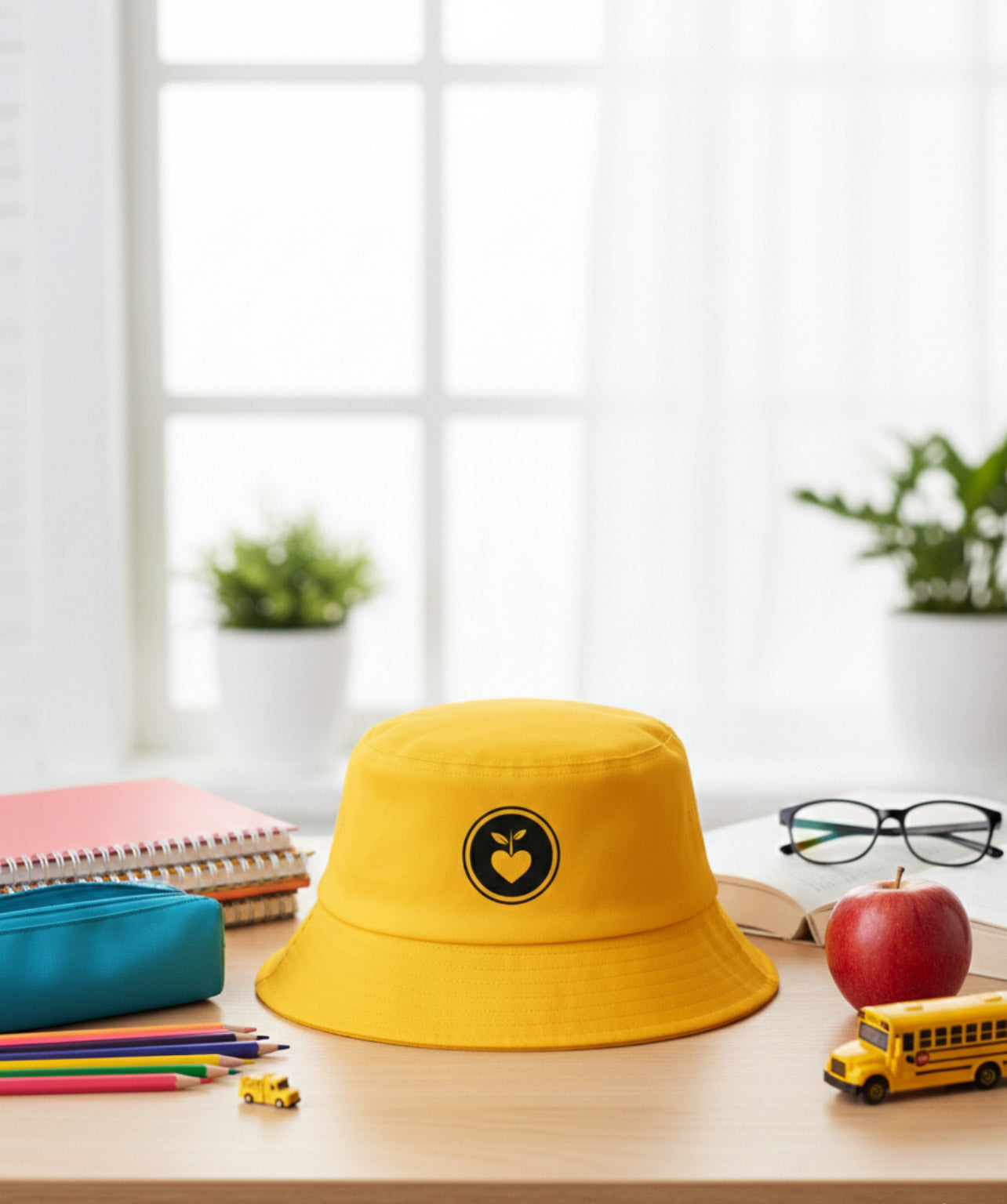 Gorro Bucket Amarillo Kids