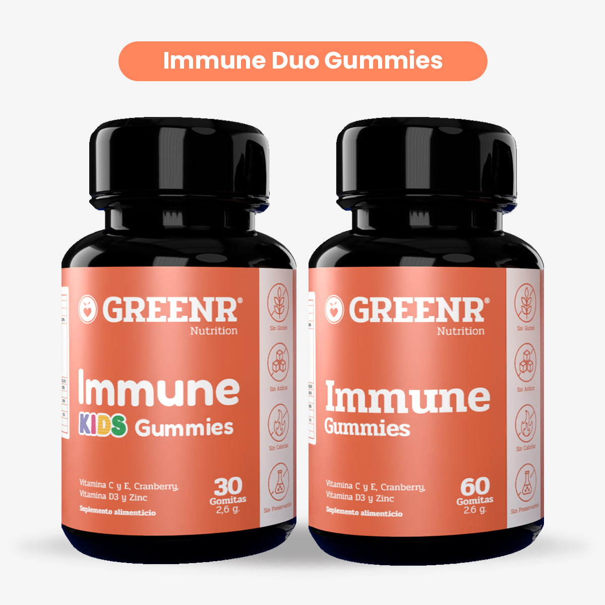 Immune Duo Gomitas, Adulto y Niño