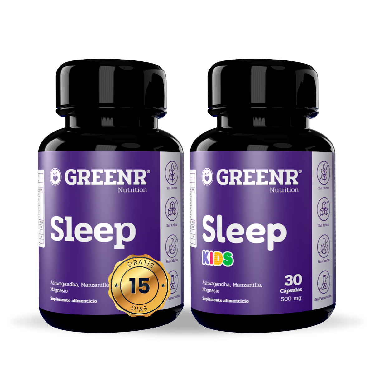 PROMO IMPERDIBLE (Tiempo limitado) Sleep Kids + Sleep Adulto (15 días Gratis) Greenr Nutrition
