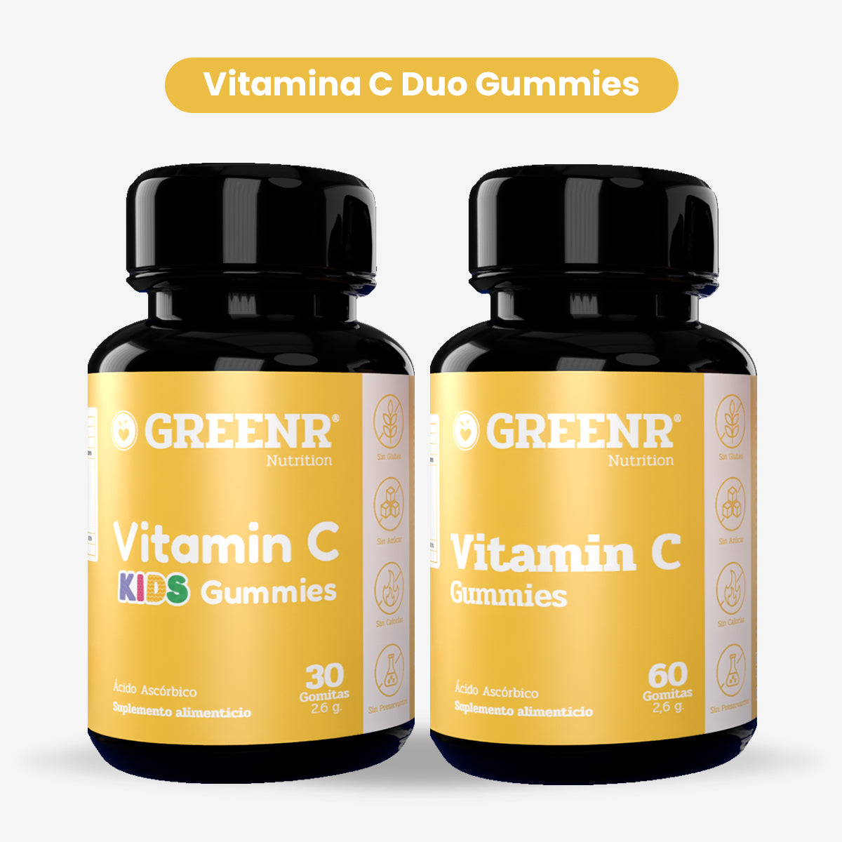 Vitamin C Duo Gomitas, Adulto y Niño
