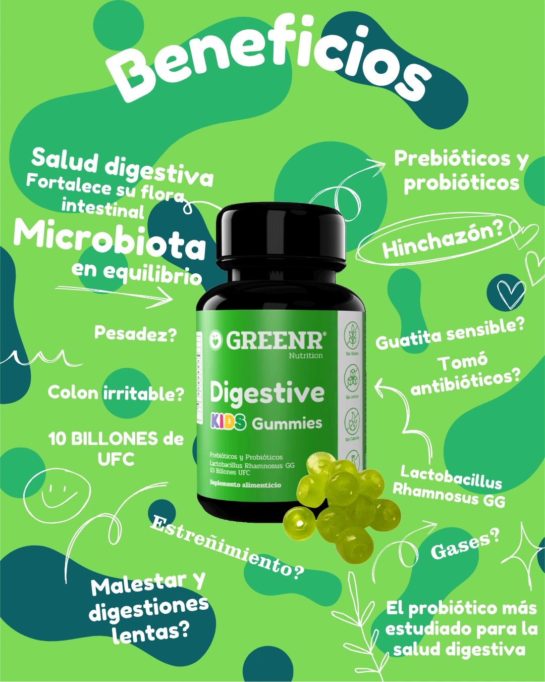 Digestive Gomitas Duo, Adulto y Niño