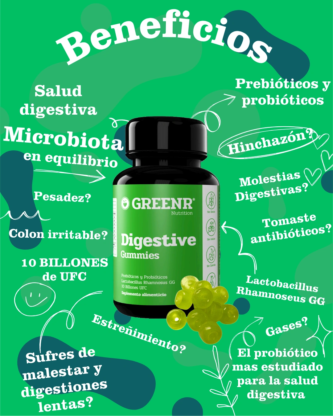 Digestive Adulto Gomitas Pre venta (tiempo limitado)