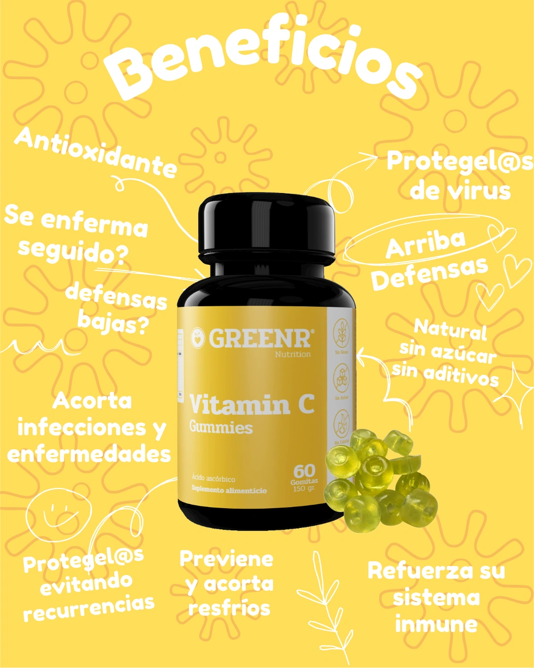 Vitamina C Adultos Gomitas Pre venta (tiempo limitado)