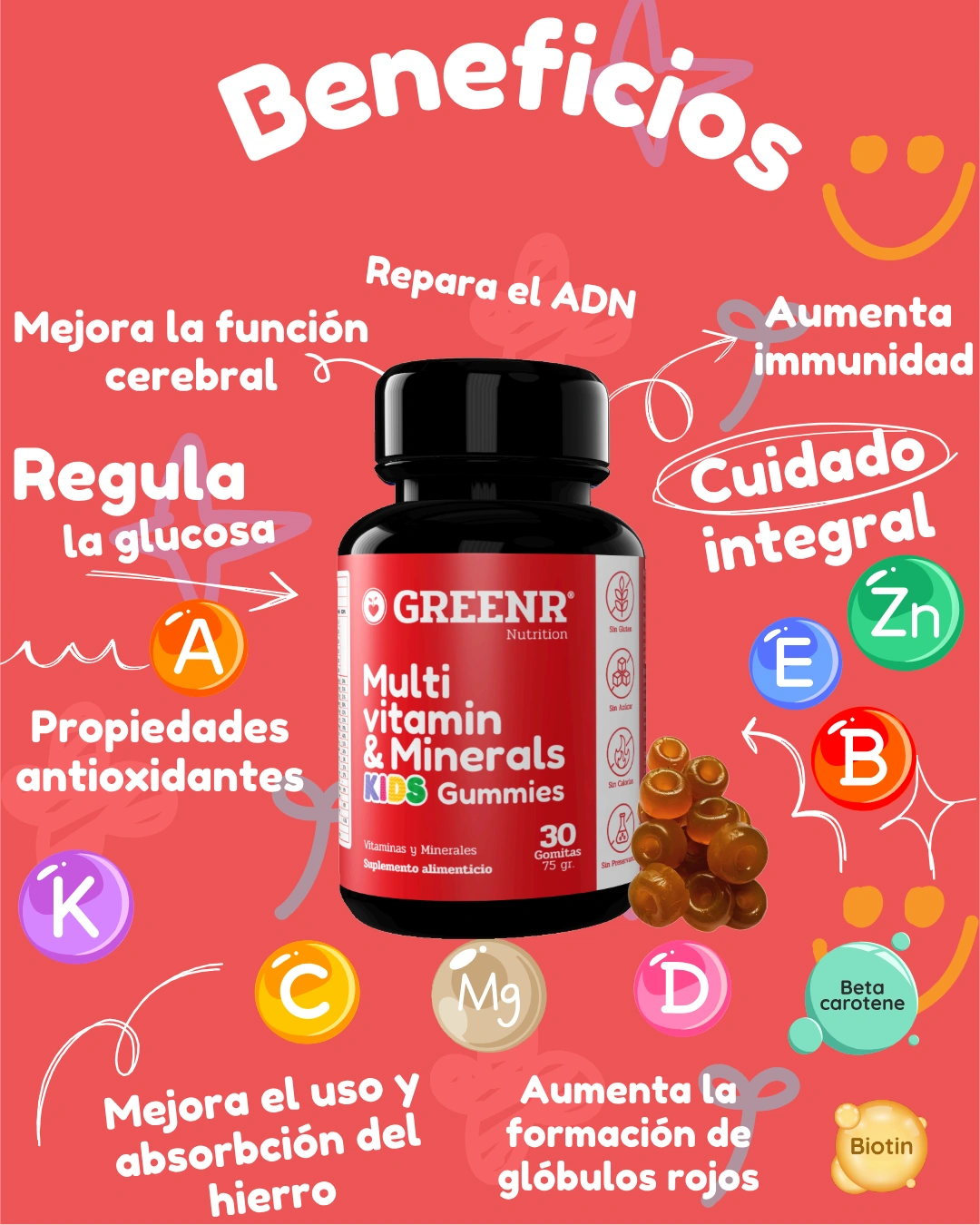 Multivitamínico Kids Gomitas Pre venta (tiempo limitado)