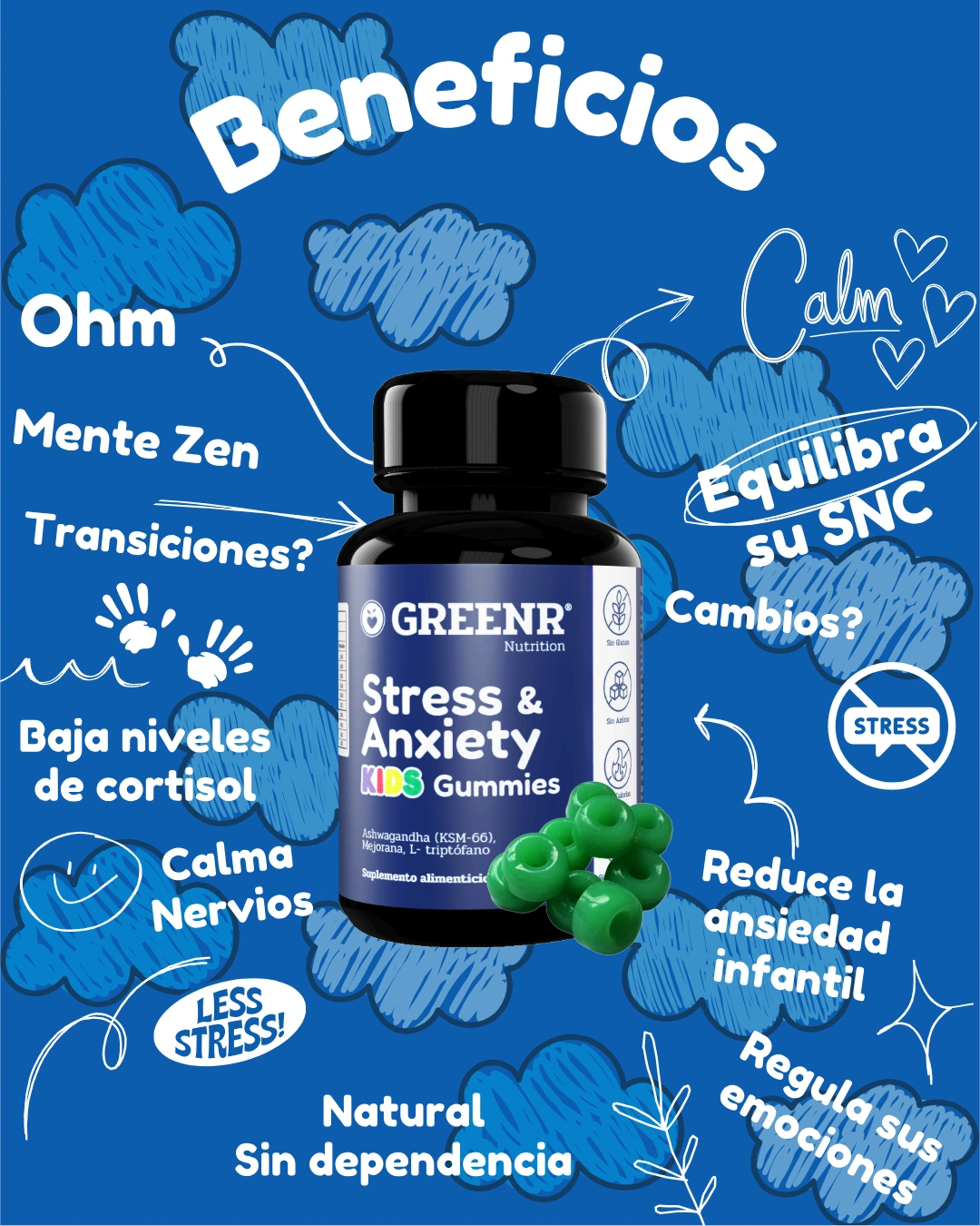 Stress & Anxiety Kids Gomitas Pre venta (tiempo limitado)
