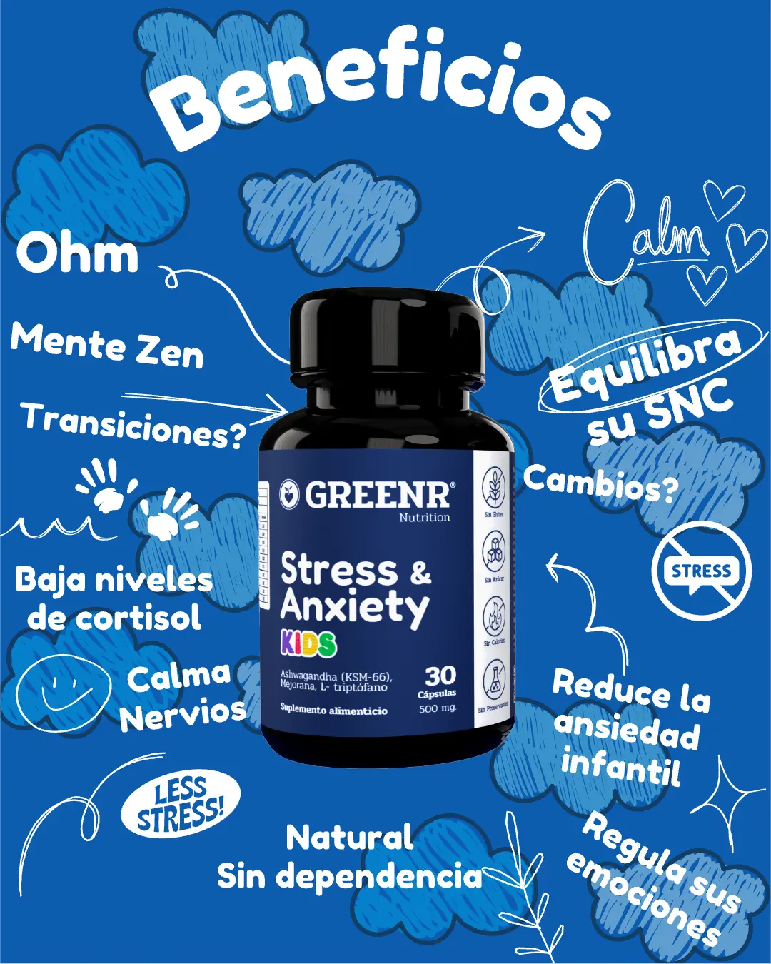 BLACK WEEK VIP DUO KIDS compra Stress Kids + Sleep Kids + Regalo: Multi kids (15 días) + 25% OFF + envío gratis