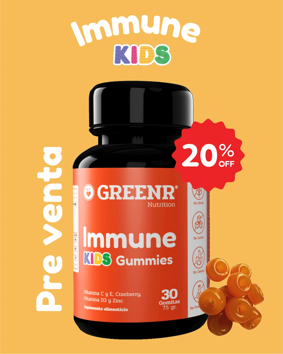 Immune Kids Gomitas Pre venta (tiempo limitado)