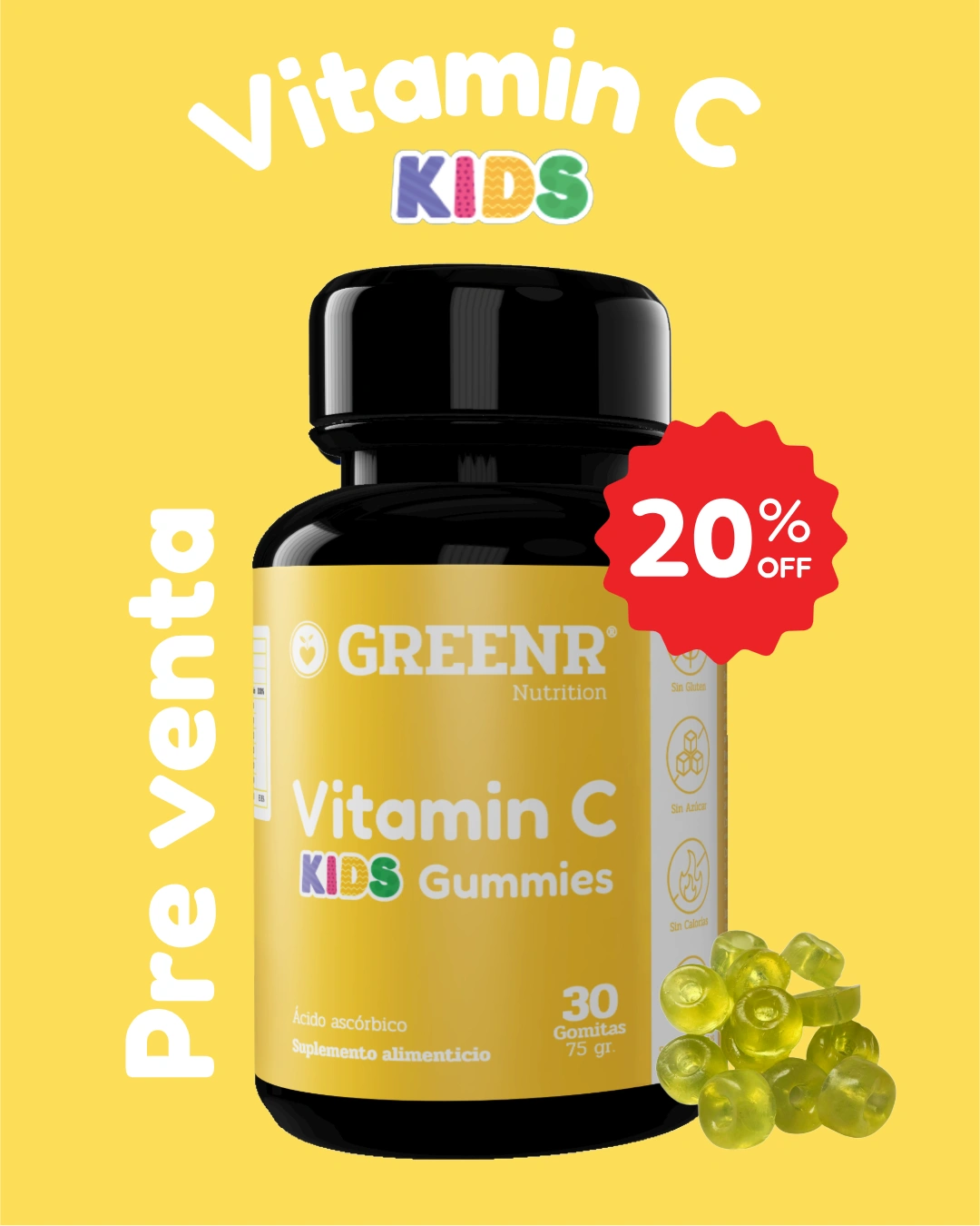 Vitamina C Kids Gomitas Pre venta (tiempo limitado)
